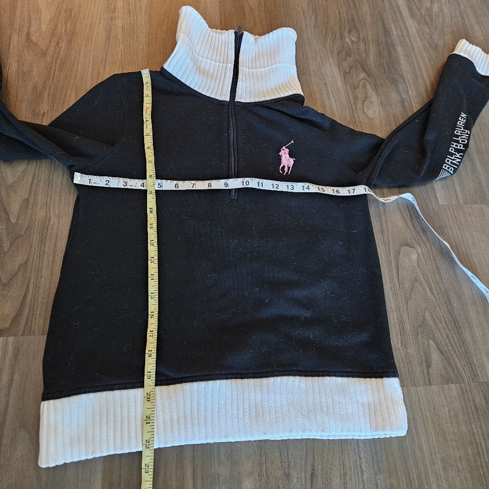 RL BLACK LABEL - Pink Polo Sweatshirt Black - Picture 9 of 11